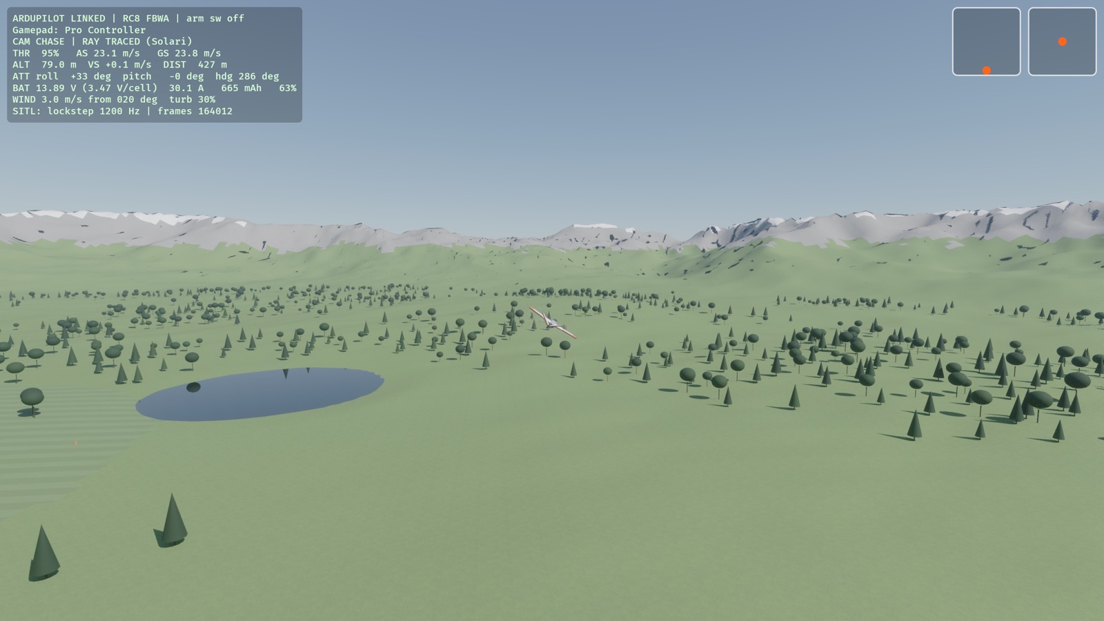 The VTOL loitering under ArduPilot