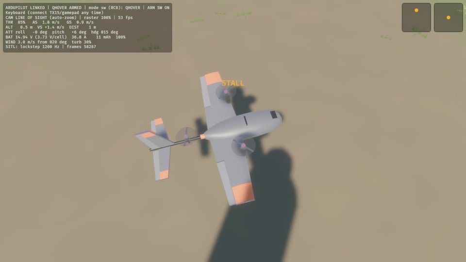 The plane leaves your hand and climbs away.