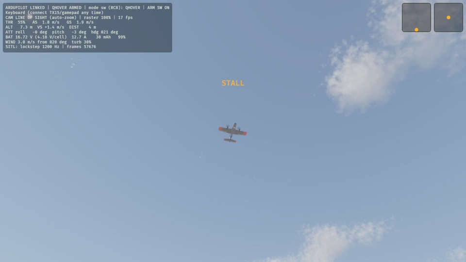 The plane leaves your hand and climbs away.