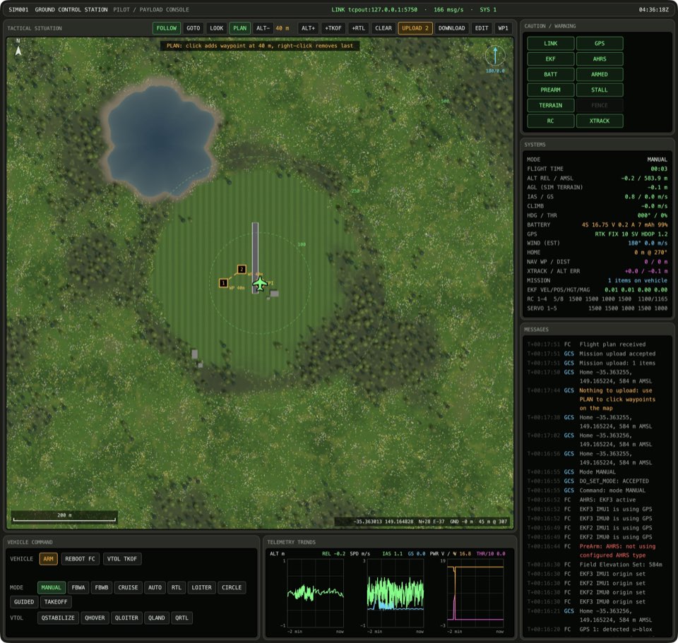 If the vehicle mission is up to date and the map tool is PLAN, click the map. The dashed plan and the solid line of the mission on the vehicle are different.